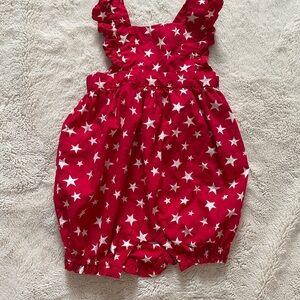 GAP Red Star-Patterned Kids One Piece